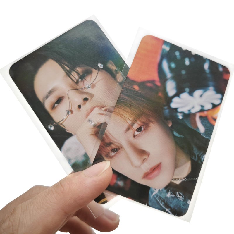 KPOPBP واقي بطاقات شفاف عالي الدقة من KPOPBP 50 قطعة في كل عبوة لبضائع بطاقات الصور Kpop Lomo (58 × 89 مم) - Image 2